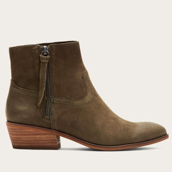FRYE AND CO. Shoes - Frye & Co. Women's Rubie Zip Booties - Fatigue 8M